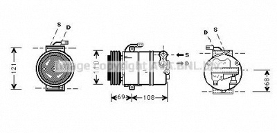 AVA QUALITY COOLING olak317 -  Компрессор, кондиционер